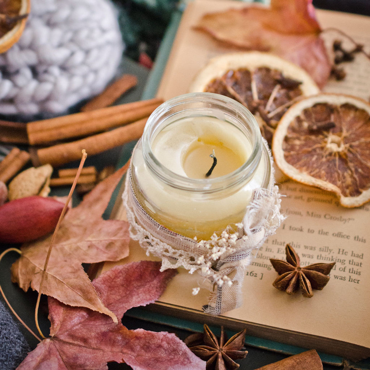 Cozy Up Your Space with Fall Beeswax Candles