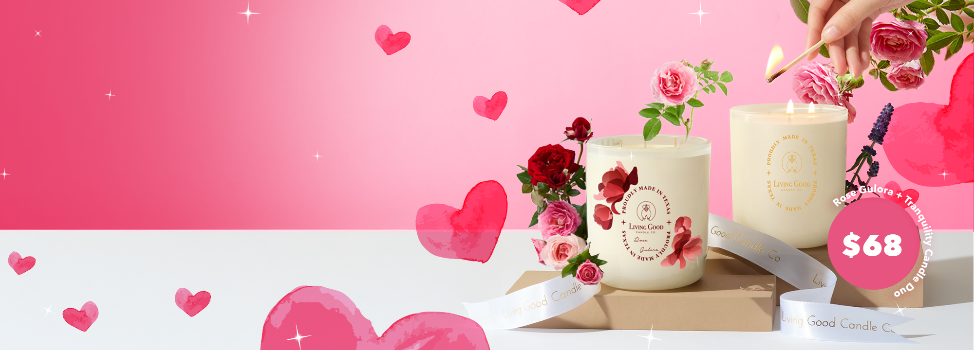 Beeswax candles lifestyle image