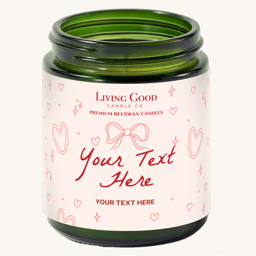 Soft Pink Label with Hearts