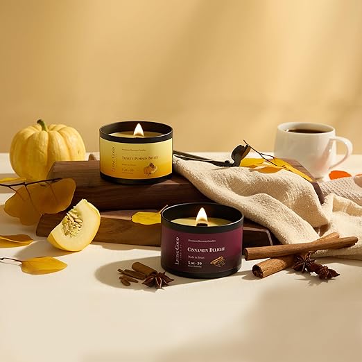 Wooden Wick Fall Candle Bundle